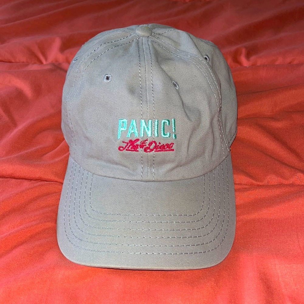 BUNDLE💕Panic! At the Disco Grey Dad Cap/Baseball Cap w/ embroidered band logo